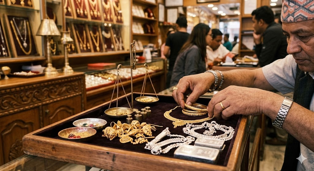 नेपाल सुनचाँदी व्यवसायी संघ: सुन प्रतितोला ५,६०० र चाँदी २४५ रुपैयाँले महँगियो